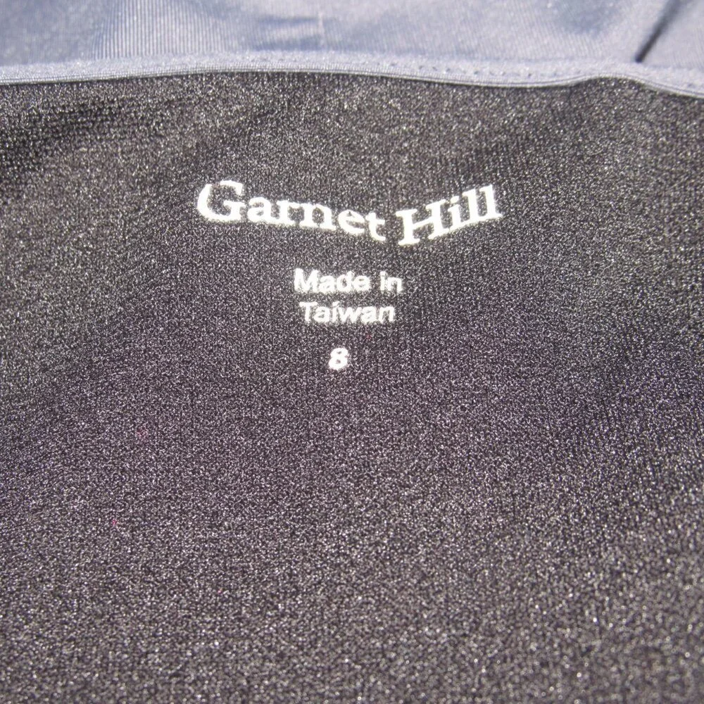Garnet Hill Charcoal Gray Wrap One-Piece Swimsuit | Size 8 Chic Coastal Travel